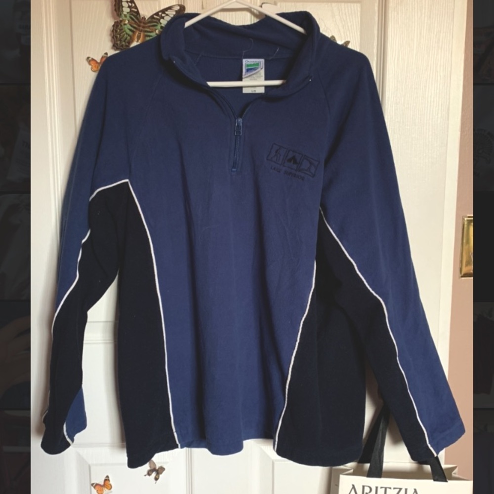 Lake Superior Quarter zip sweater